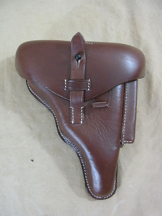 P08 Holster Koffertasche DWM 1917 Lederholster Mauser Pistolentasche Polizei