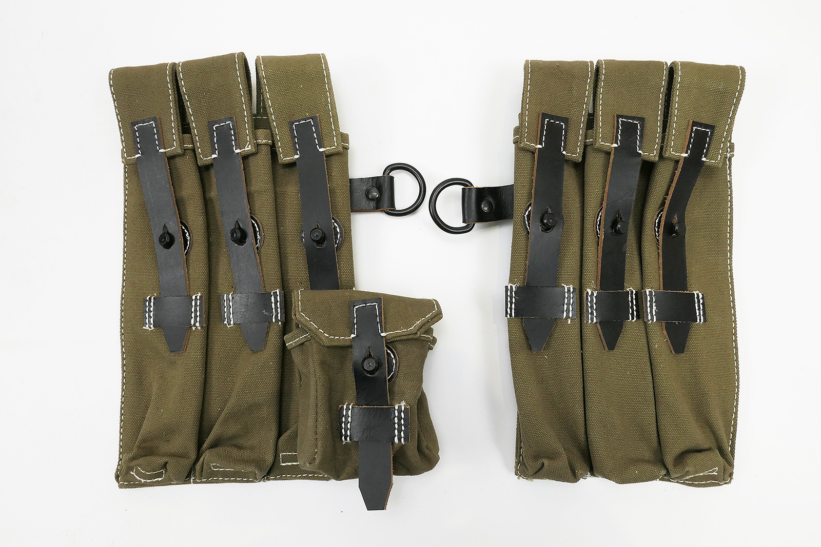 Wehrmacht MP 38/40 Magazintaschen 1x Paar - MP38 MP40 Tasche für Magazine