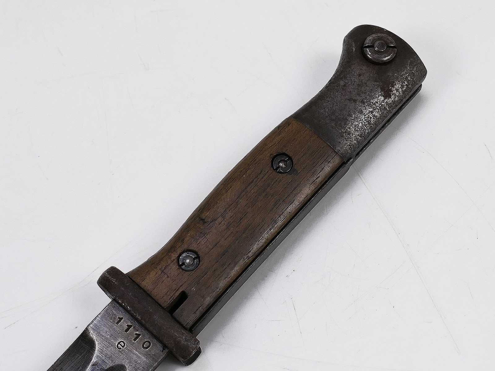 Wehrmacht Bajonett M84/98 cof42 Karabiner K98 / Seitengewehr mit Scheide BATTLE WORN