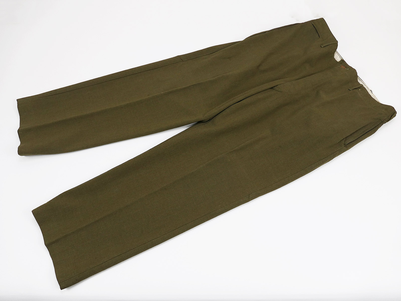 P1694260 Original US WW2 M1937 Feldhose M37 Field Trousers enlisted man SEHR GROß W42 mit Maßen !!!
