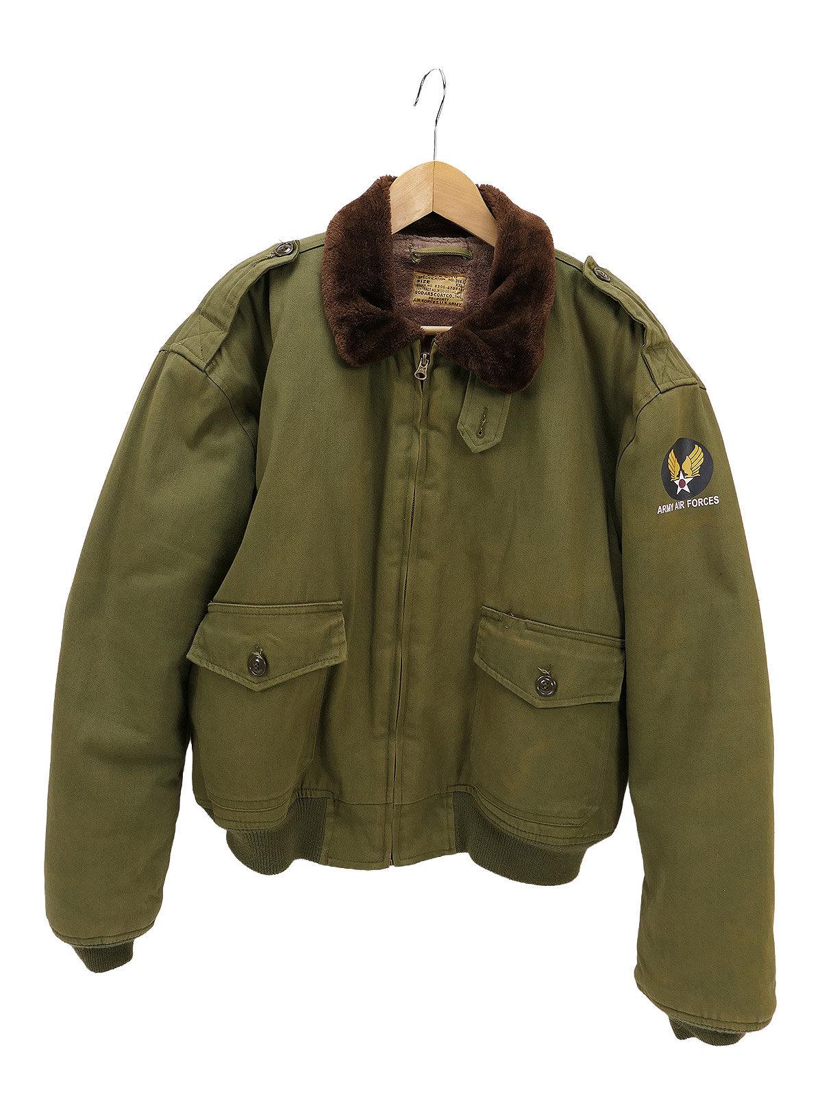 USAF WW2 B10 Flight Jacket Fliegerjacke B-10 Pilotenjacke Gr. XL