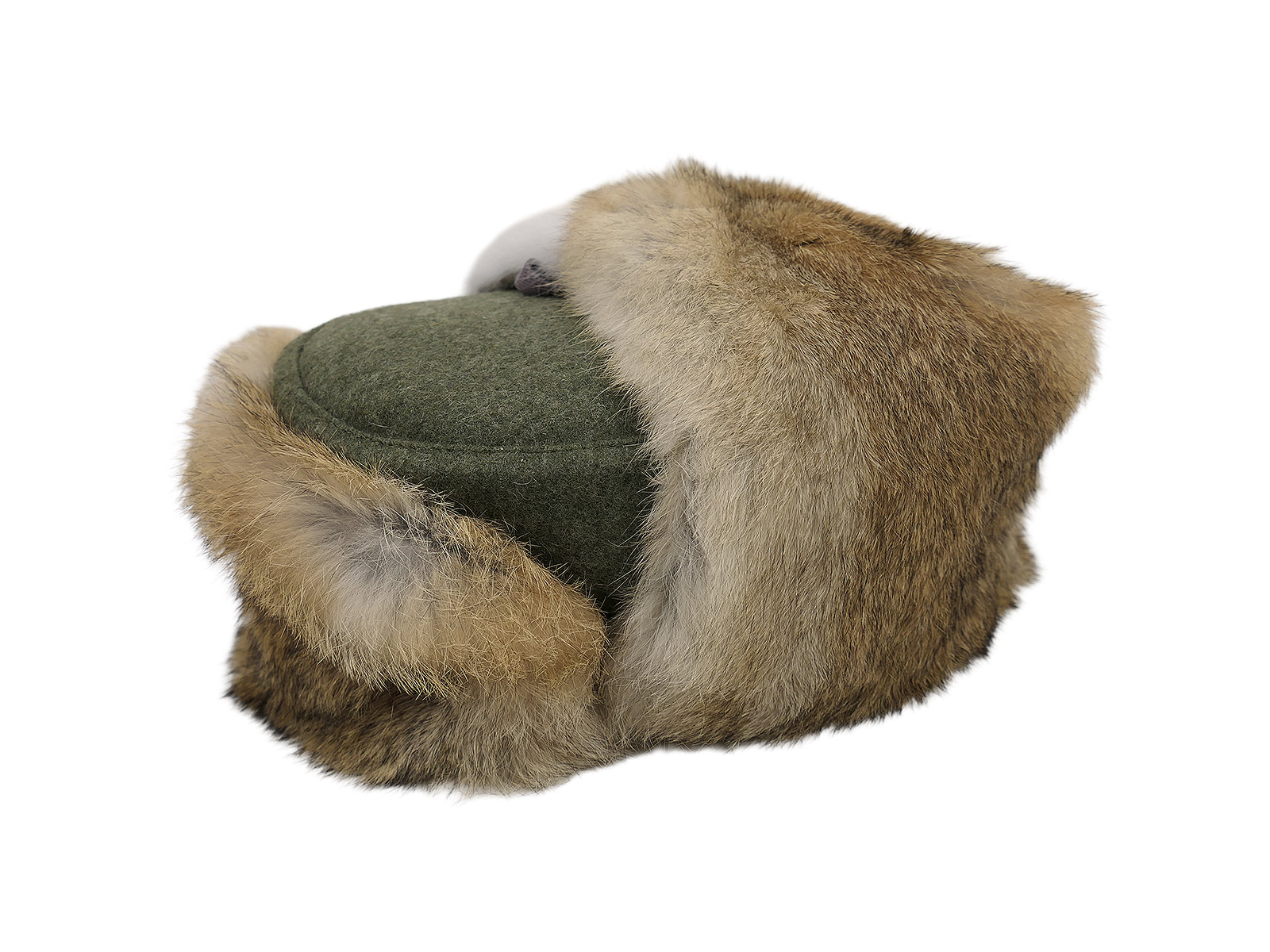 59/2 Wehrmacht Ostfront Wintermütze Fellmütze Kaninchenfell Hasenfell Feldmütze Gr.59