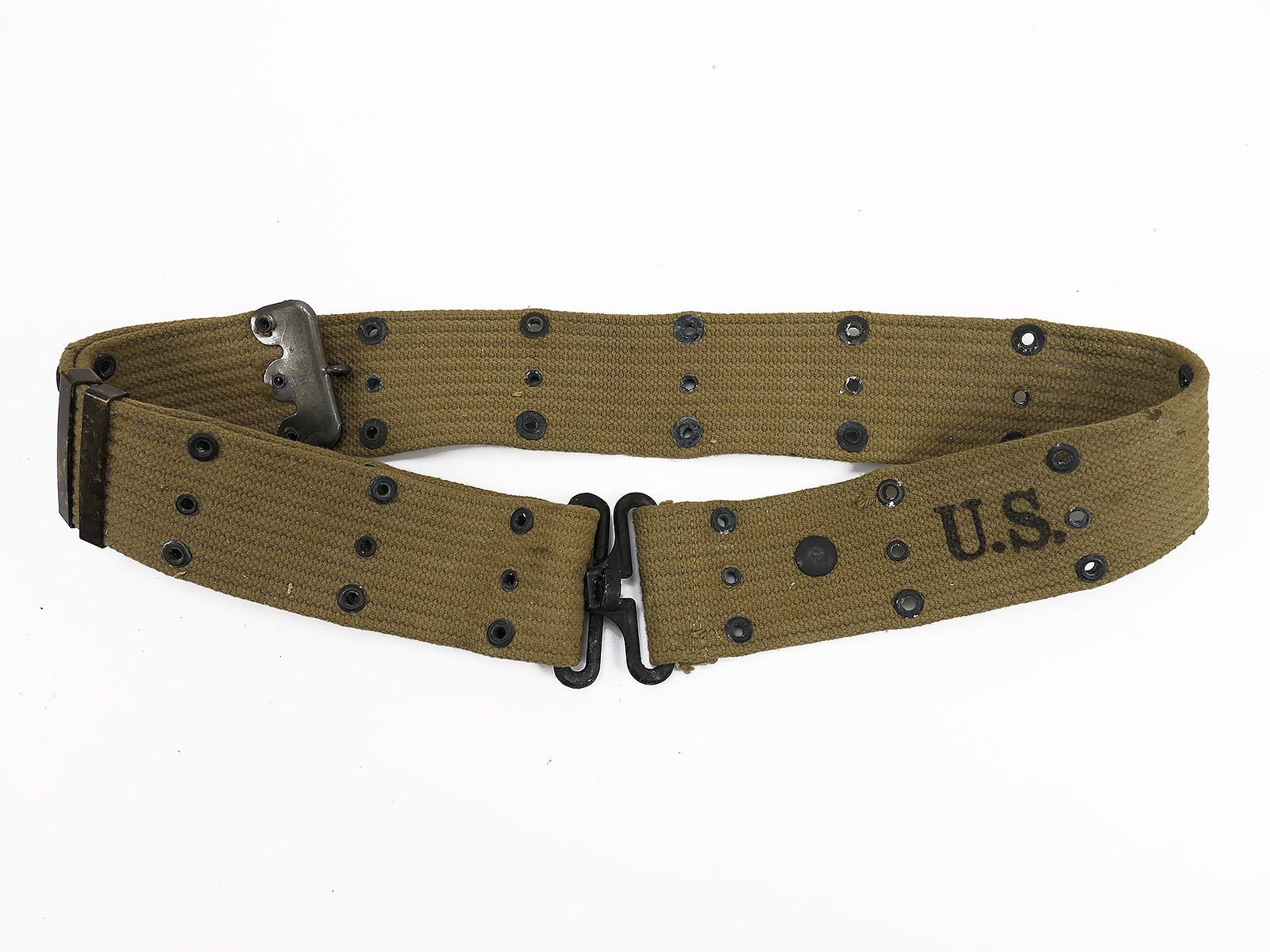 DEPOT #4 Original US ARMY WW2 M-1936 Pistol Belt Lochkoppel Koppel 1942