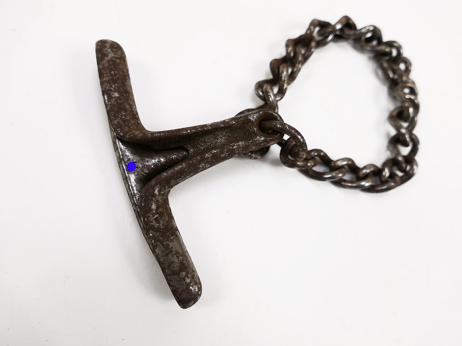 #D SS Hand Knebel Knebelkette Abführ-, Vorführ- oder Knebelkette ANTIK