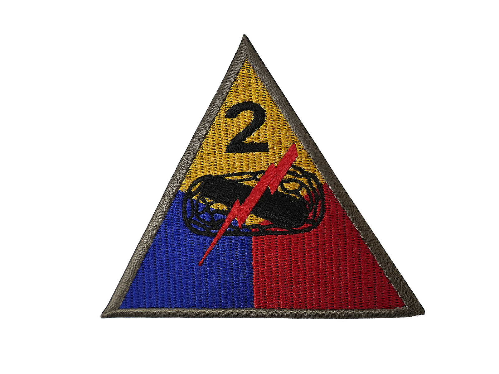 US ARMY WW2 Patch Ärmelabzeichen 2nd Armored Division Panzerdivision