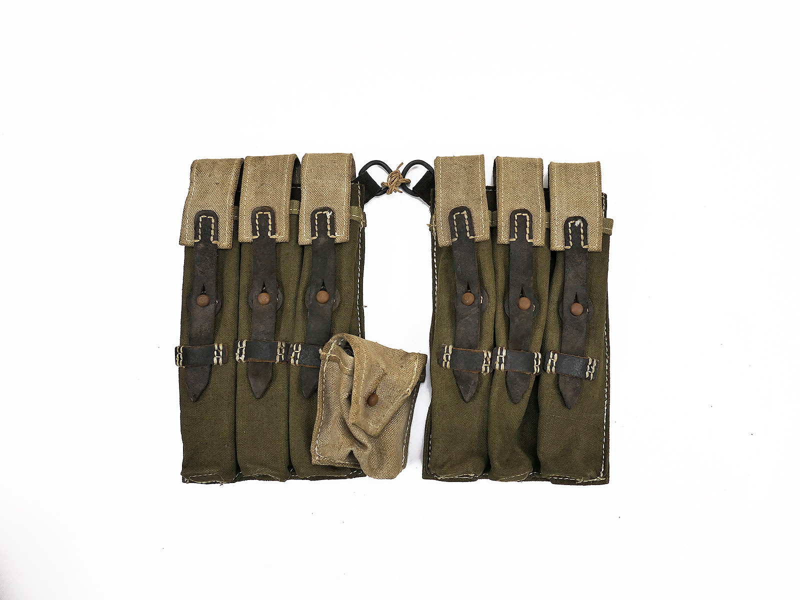 #X3 Wehrmacht Paar MP 38/40 Magazintaschen DUNKEL MP38 MP40 