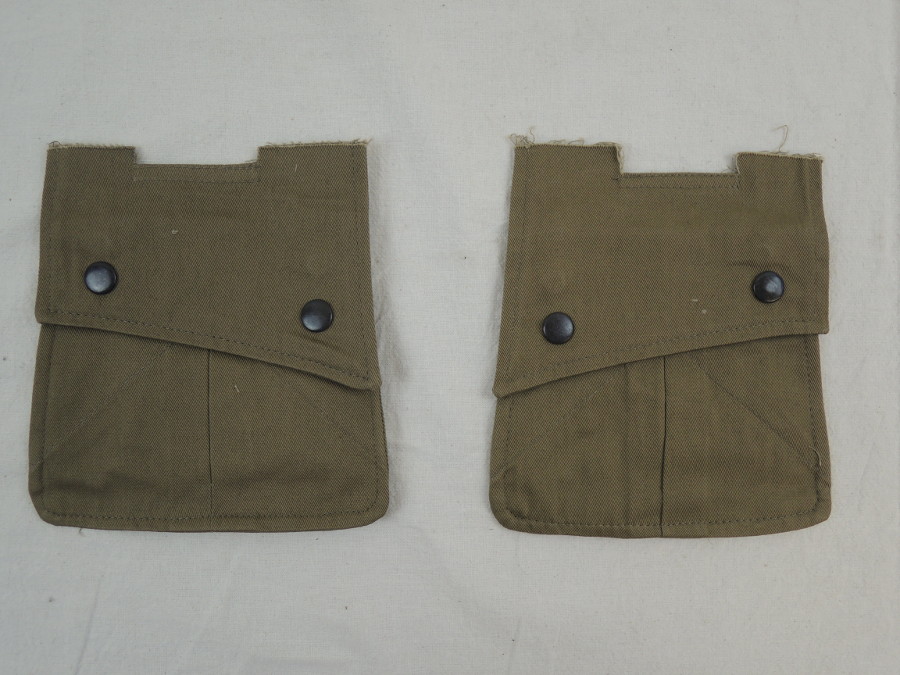 US WW2 2x Tasche -klein- für Feldjacke / PARA ARM POCKETS M42 Jacke