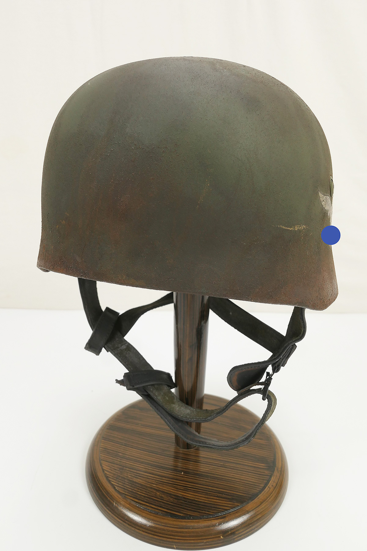P1560122 Westfront Camouflage Fallschirmjägerhelm DD Stahlhelm M38 Luftwaffe ET68 Fallschirmjäger Normandie