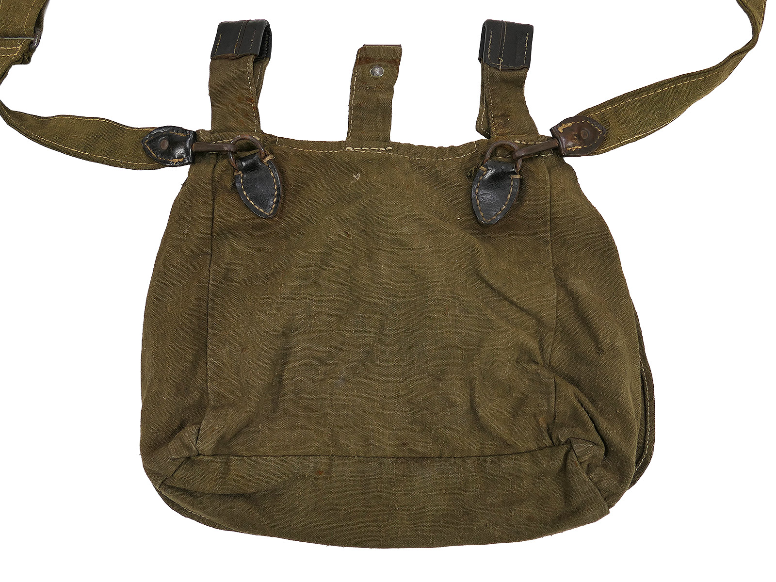WW2 Wehrmacht Original M31 Brotbeutel mit Riemen COLLECTION BATTLE WORN