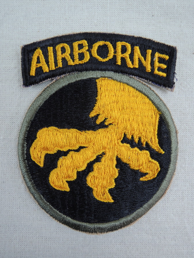 6672-2 US WW2 Patch 17th Airborne Division Paratrooper Abzeichen