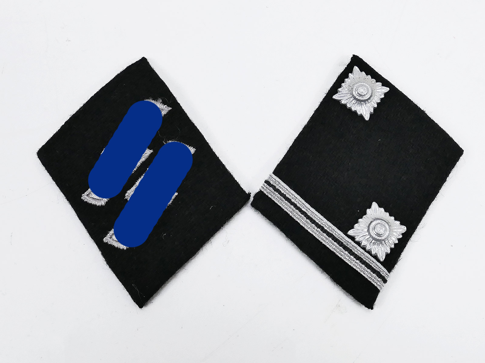 Waffen SS Kragenspiegel  Feldbluse / Hauptscharführer Oberfeldwebel