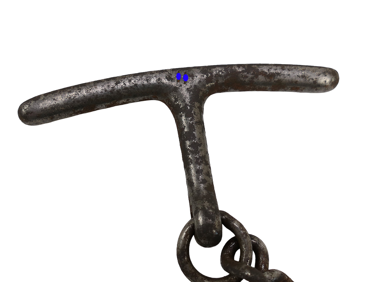 #F SS Hand Knebel Knebelkette Abführ-, Vorführ- oder Knebelkette ANTIK