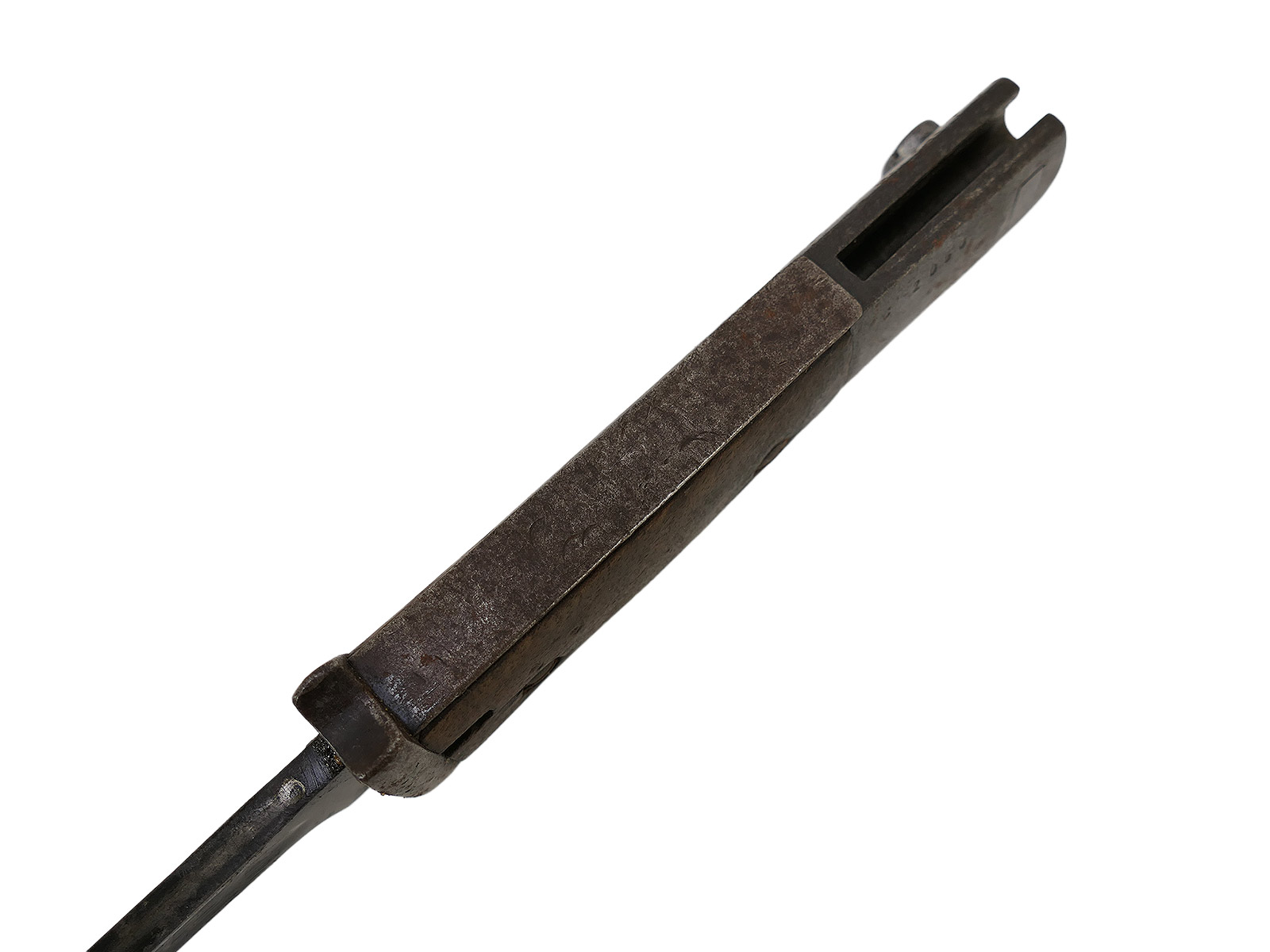 SET Wehrmacht Bajonett M84/98 Karabiner K98 / Seitengewehr mit Scheide + Koppelschuh BATTLE WORN