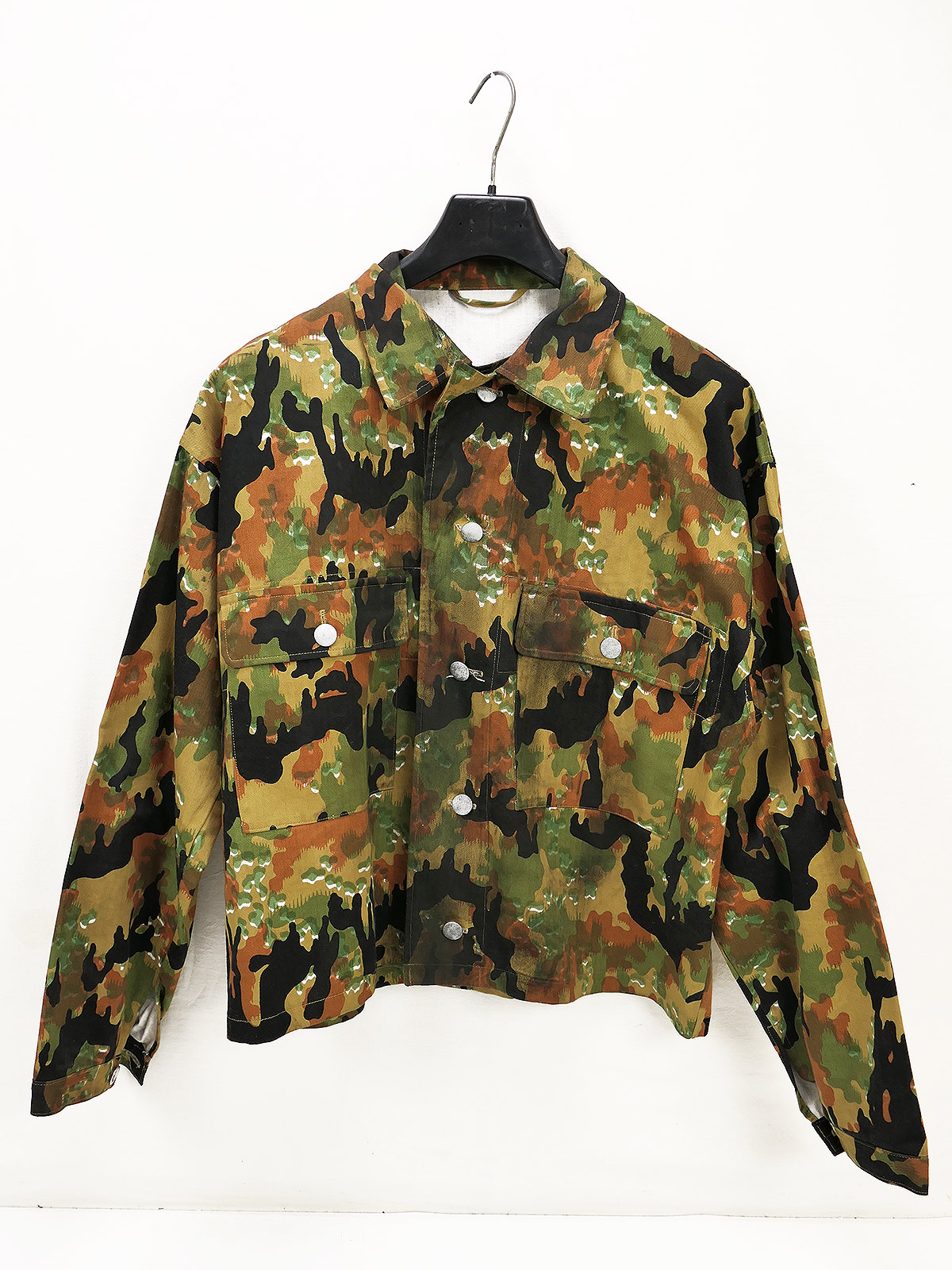 Original Filmrequisite "Fury" Waffen SS M45 Tarn Feldbluse Leibermuster Leibertarn