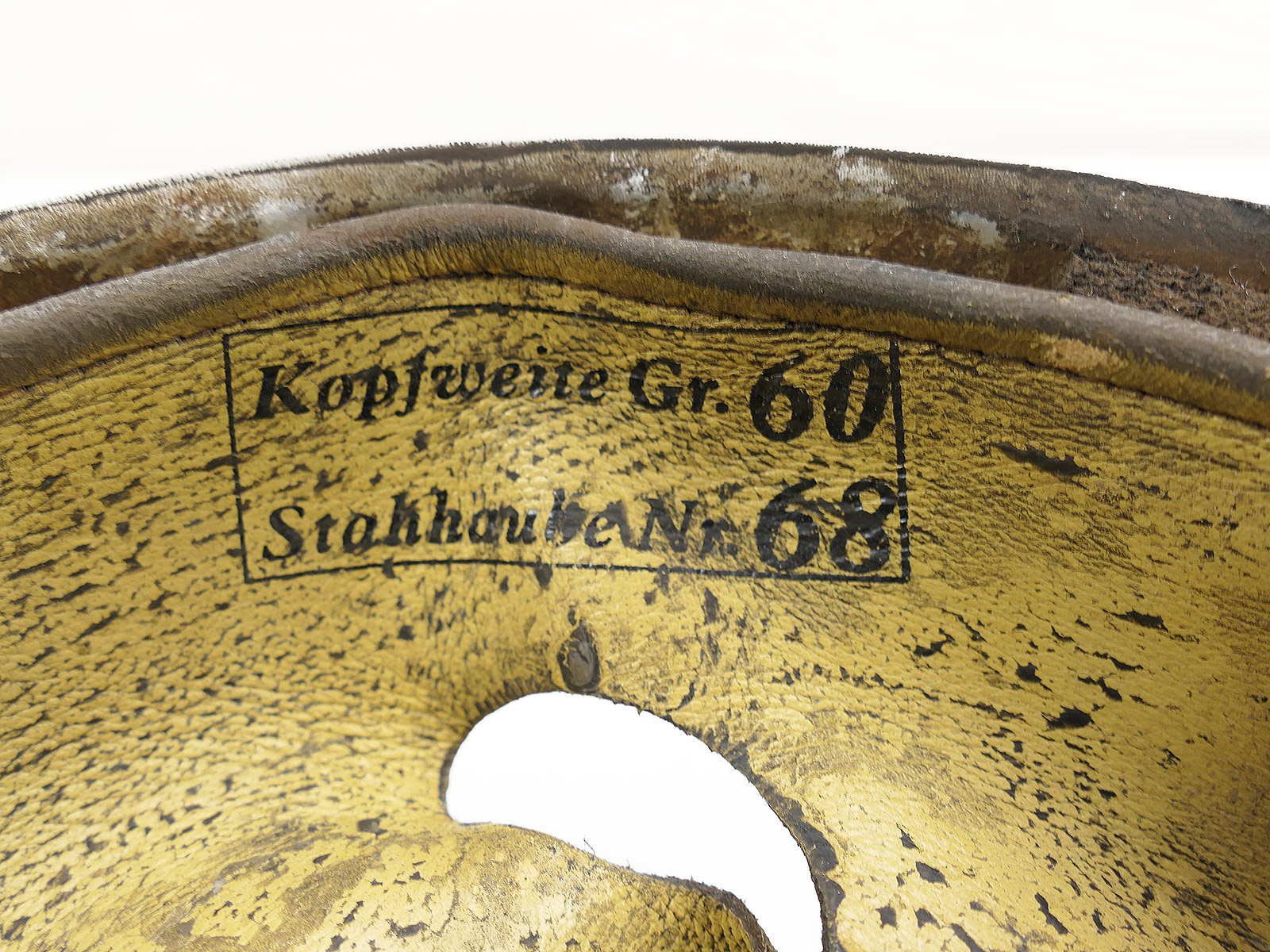 Liner Helmfutter Fallschirmjägerhelm M38 Stahlhelm Innenfutter BATTLE WORN