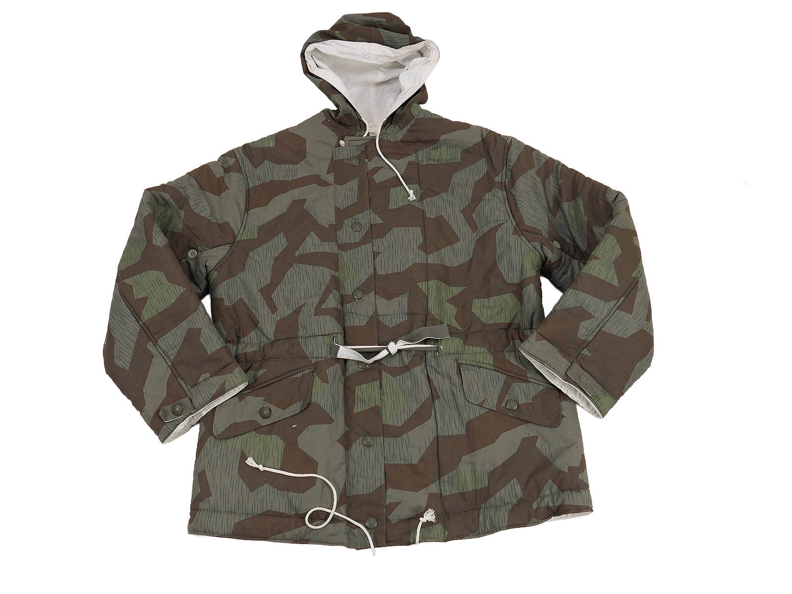 Wehrmacht Winterwendejacke Wendeparka Wendejacke Parka Splittertarn Gr.I getragen aus SAMMLUNG