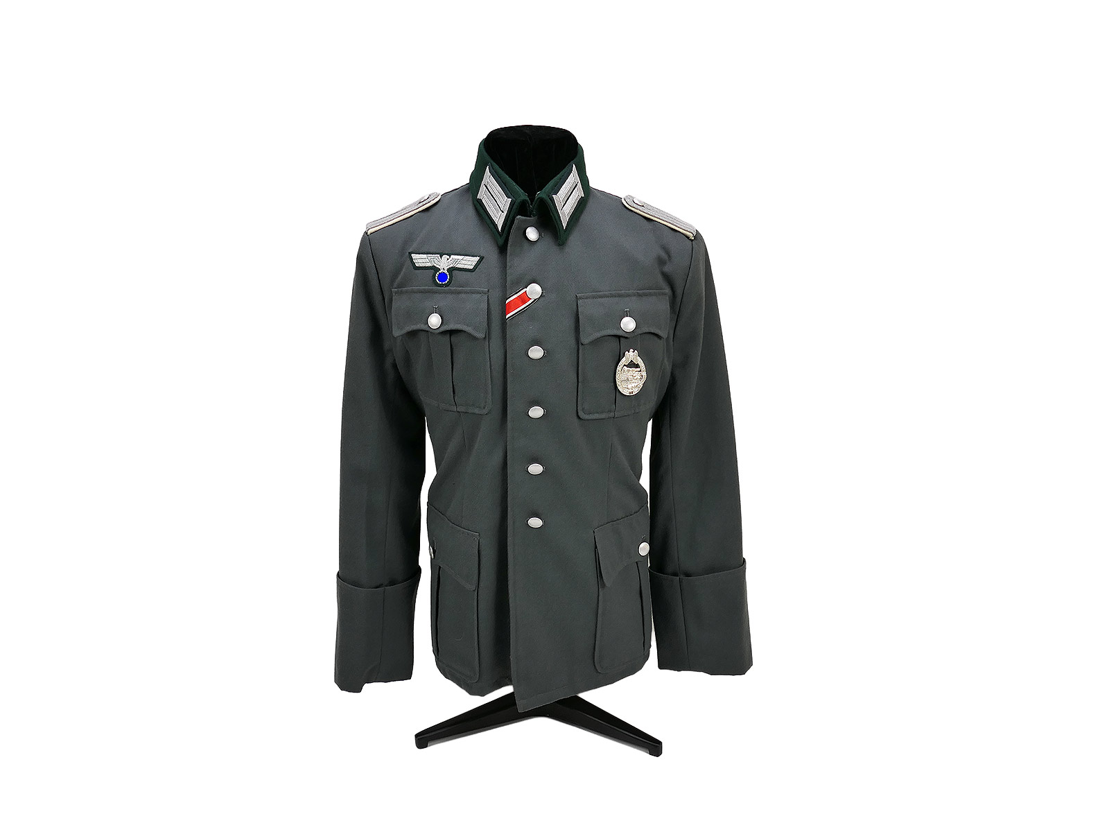 Wehrmacht M36 Offiziers Gabardine Uniform Feldbluse Leutnant