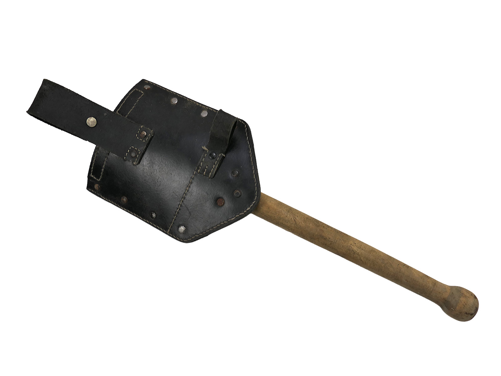 WW2 Wehrmacht Original Klappspaten mit Klappspatentasche 1.Modell Spatentasche COLLECTION