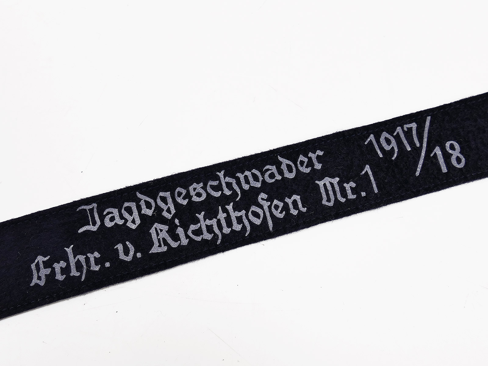 #B Ärmelband / Ärmelstreifen - Jagdgeschwader Freiherr von Richthofen Nr.1 1917/18 Luftwaffe