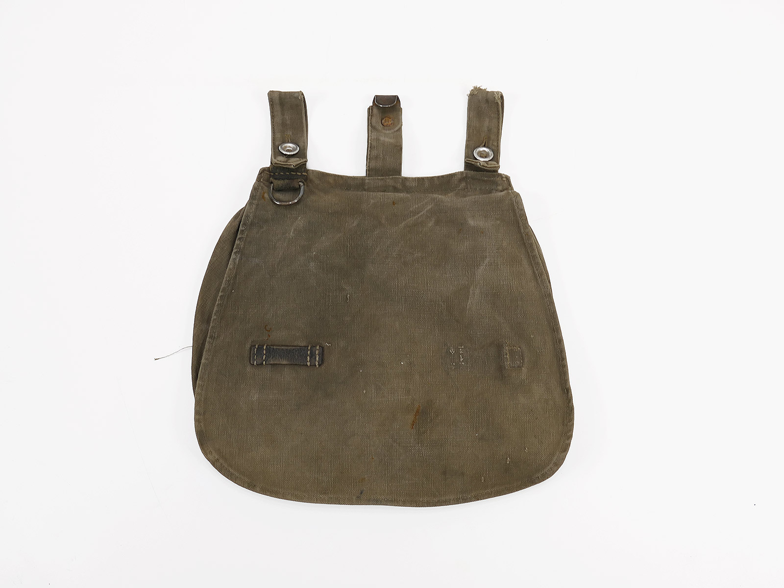#04 Vintage Brotbeutel alte Art Filmrequisite modifiziert Typ wie WK1 Kaiserlich feldgrau