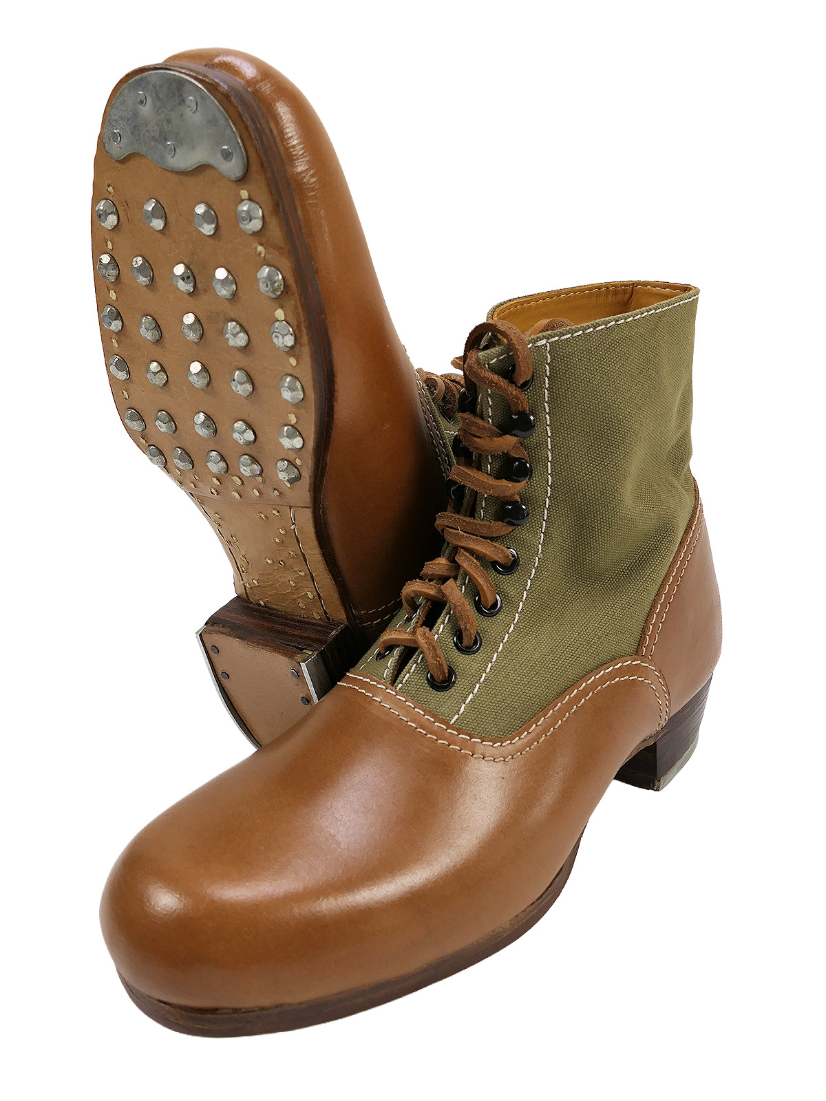 Wehrmacht DAK Tropenstiefel Afrikakorps Stiefel kurz Knöchelstiefel