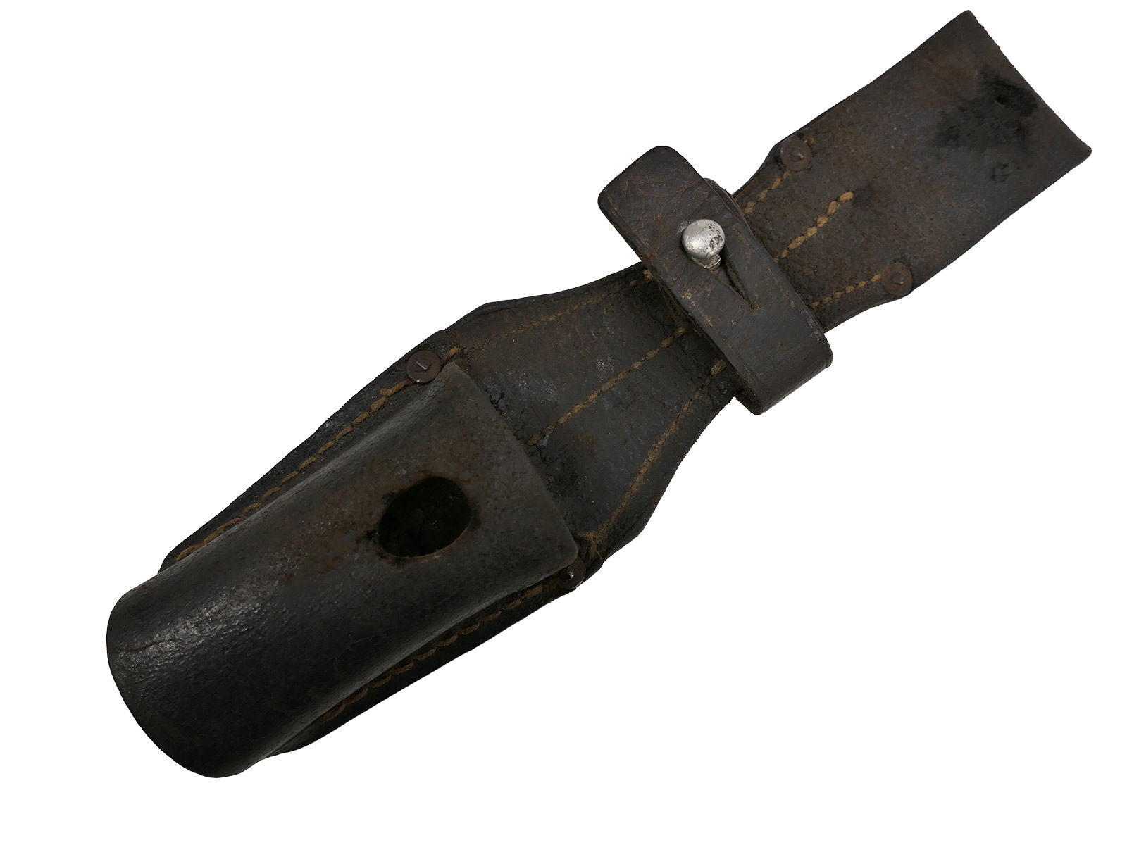 Wehrmacht Bajonett M84/98 K98 / Seitengewehr S/155 mit Koppelschuh BATTLE WORN