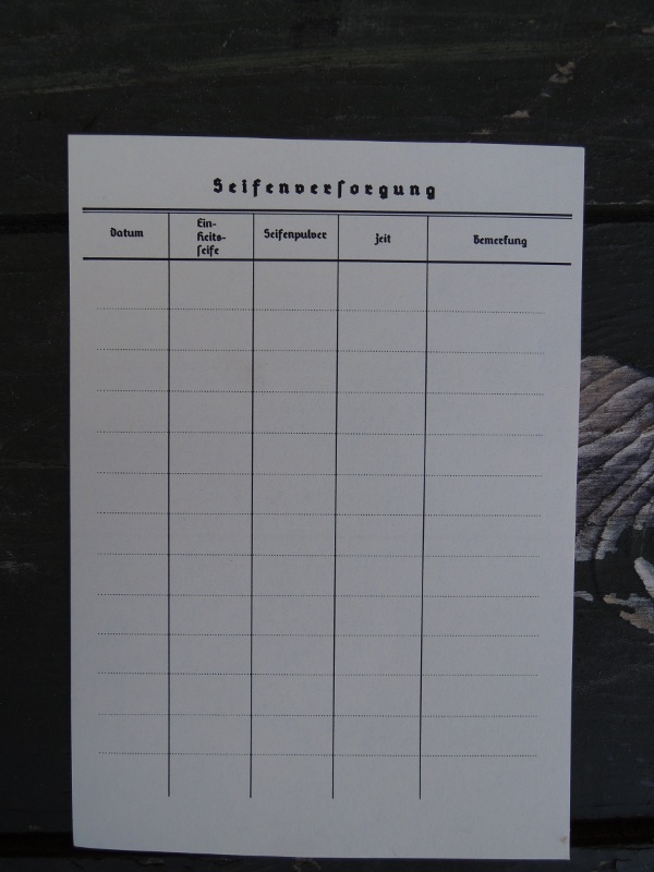 Einleger Seifenverordnung