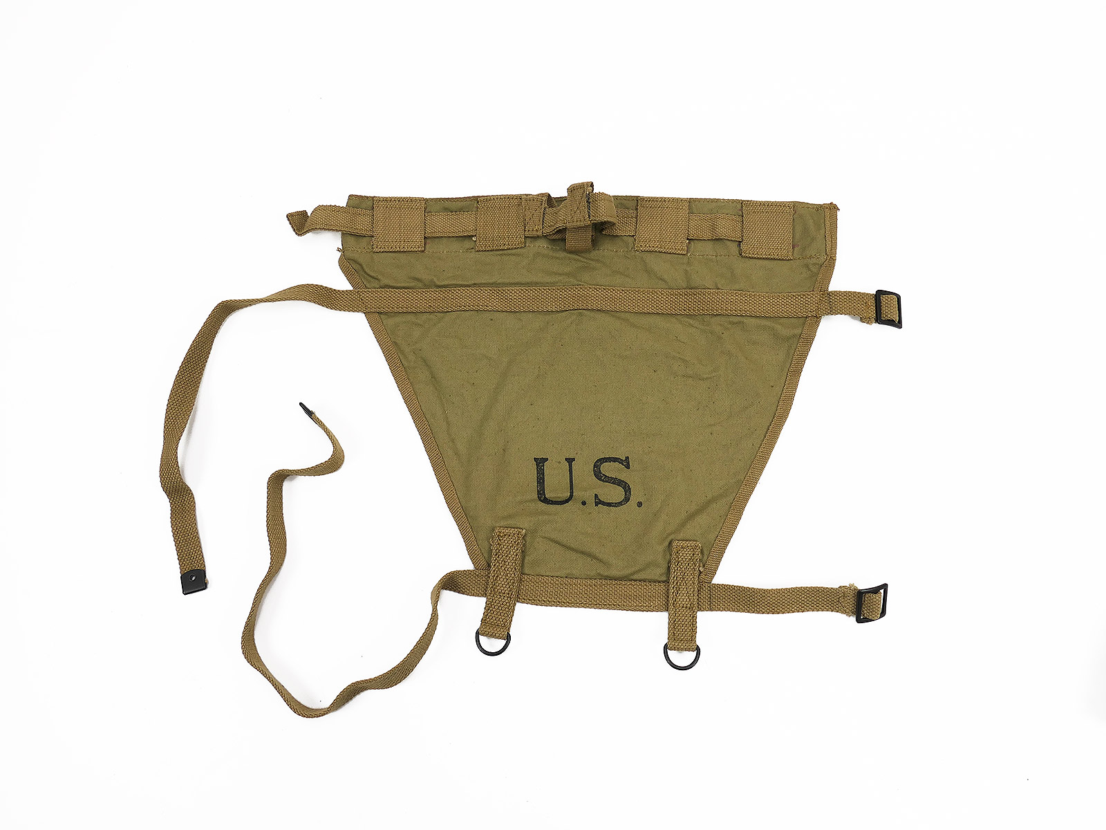 Original US ARMY WW2 Trapez Verlängerung 1944 M-1928 Haversack  / Collection BATTLE WORN 