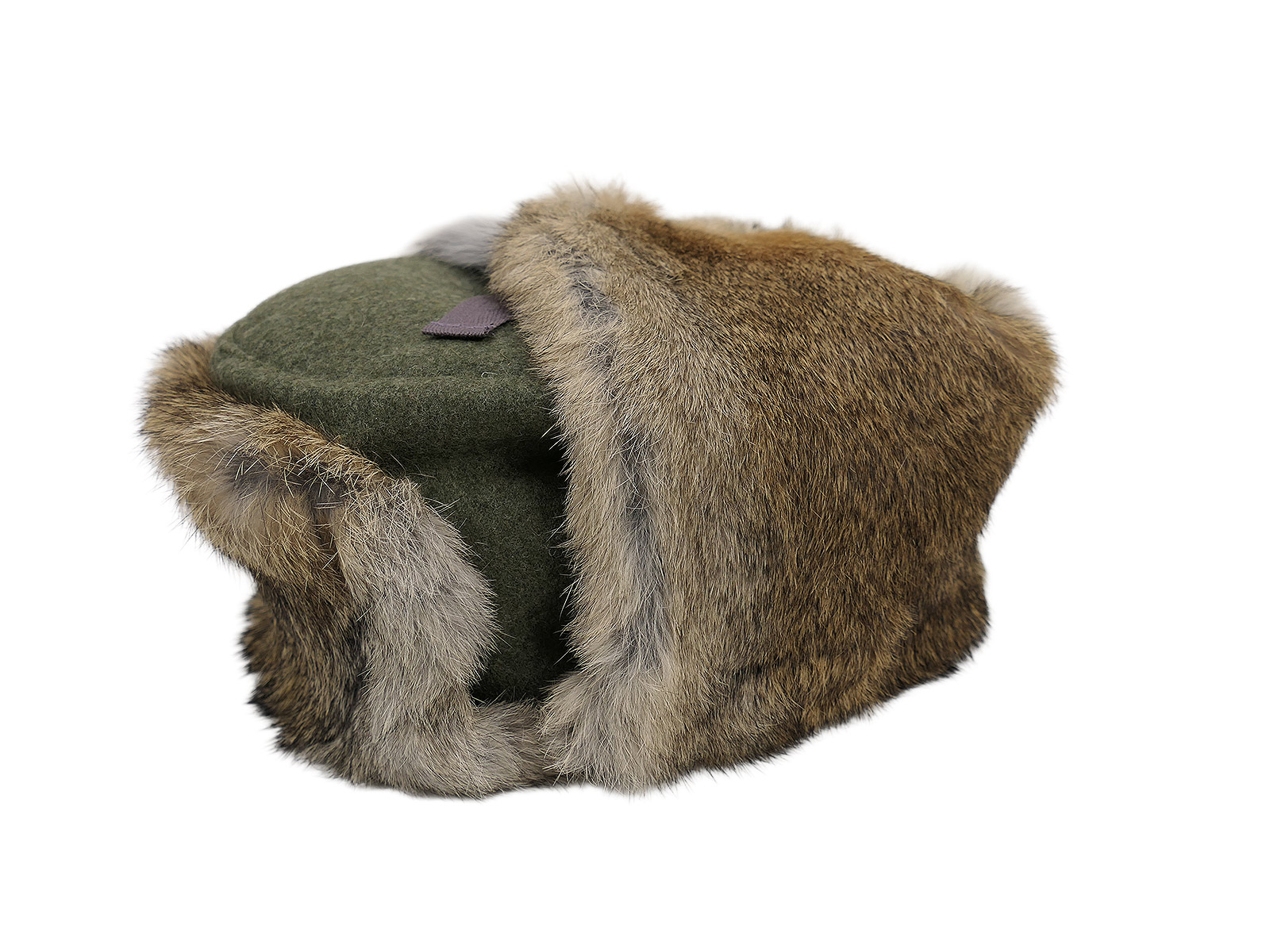 61/1 Wehrmacht Ostfront Wintermütze Fellmütze Kaninchenfell Hasenfell Feldmütze Gr.61