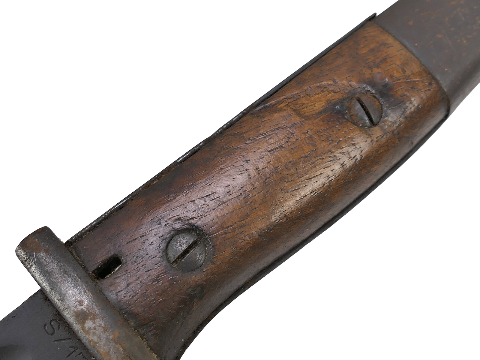 Wehrmacht Bajonett M84/98 S/174 1937 Karabiner K98 / Seitengewehr mit Scheide BATTLE WORN