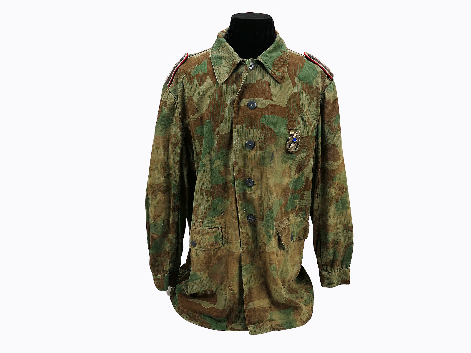 Tarnjacke Luftwaffen Felddivision in Splittertarn Flak Unteroffizier "Battle Worn" Gr.II