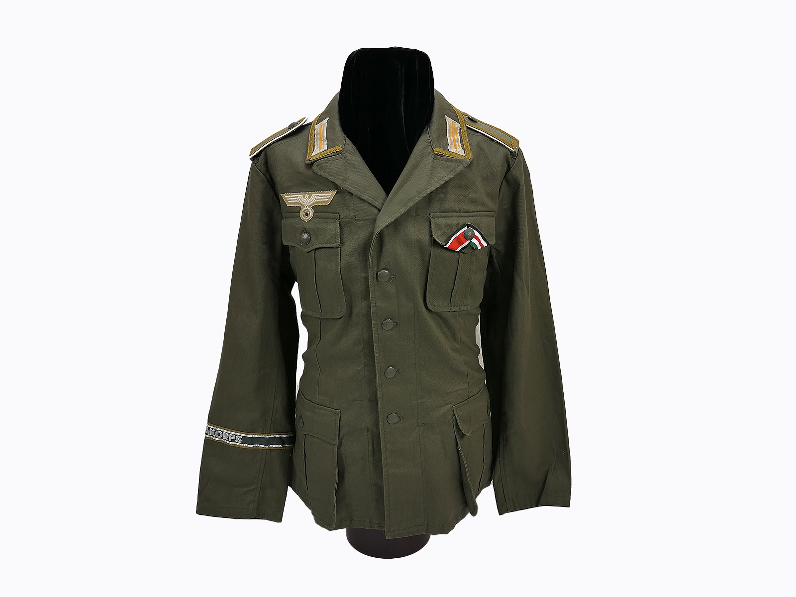 Afrikakorps Heeres Tropenbluse Feldbluse M40 Uniform DAK Gr.52 aus Sammlungsauflösung