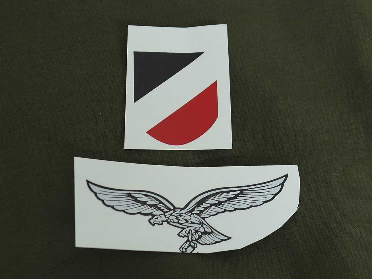Luftwaffe Helmabzeichen / wasserlösliche Abziehbilder