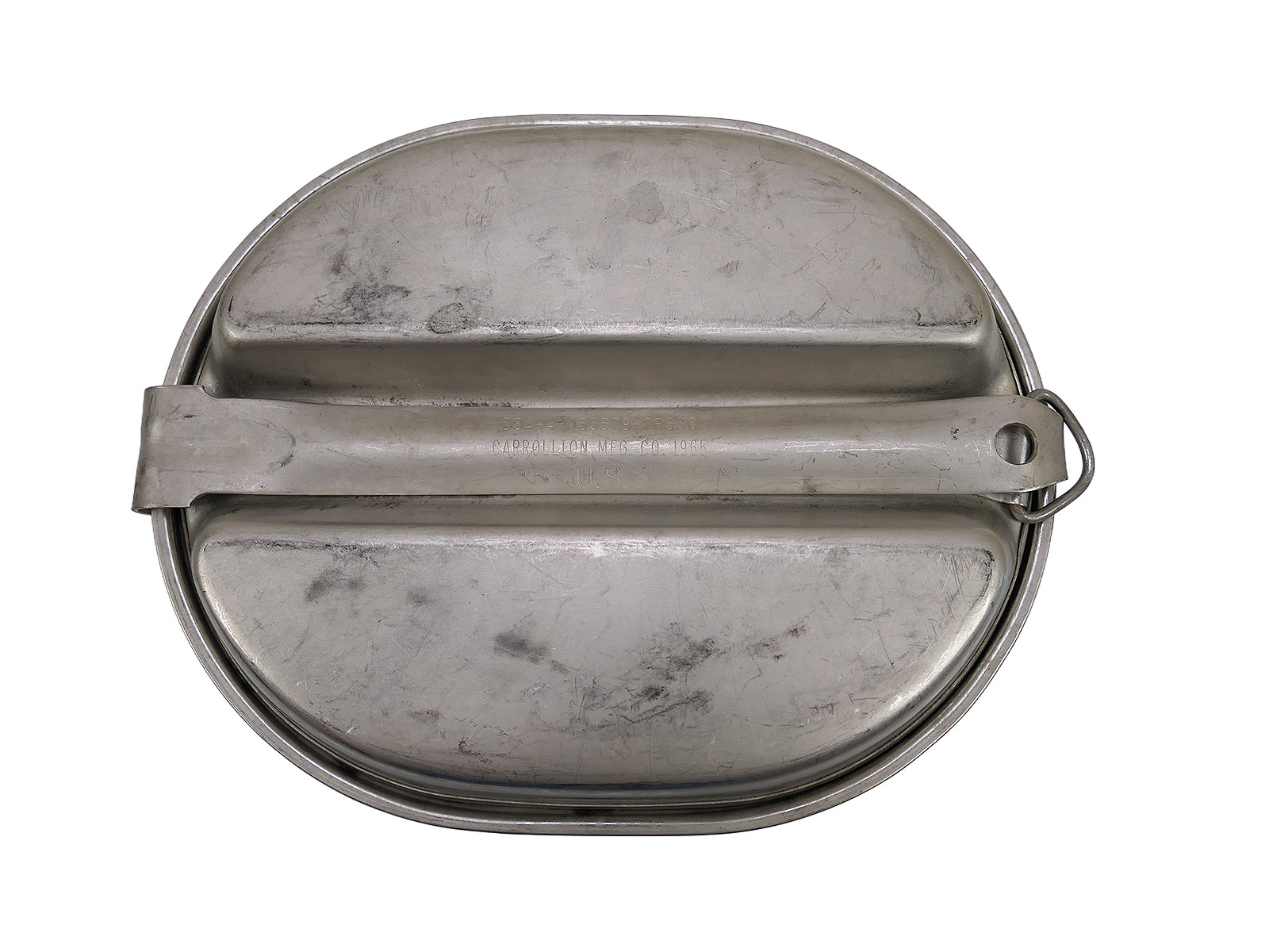 #03/ Original US Army Essgeschirr VIETNAM 60's Kochgeschirr Canteen Carrollton 1965 COLLECTION BATTLE WORN