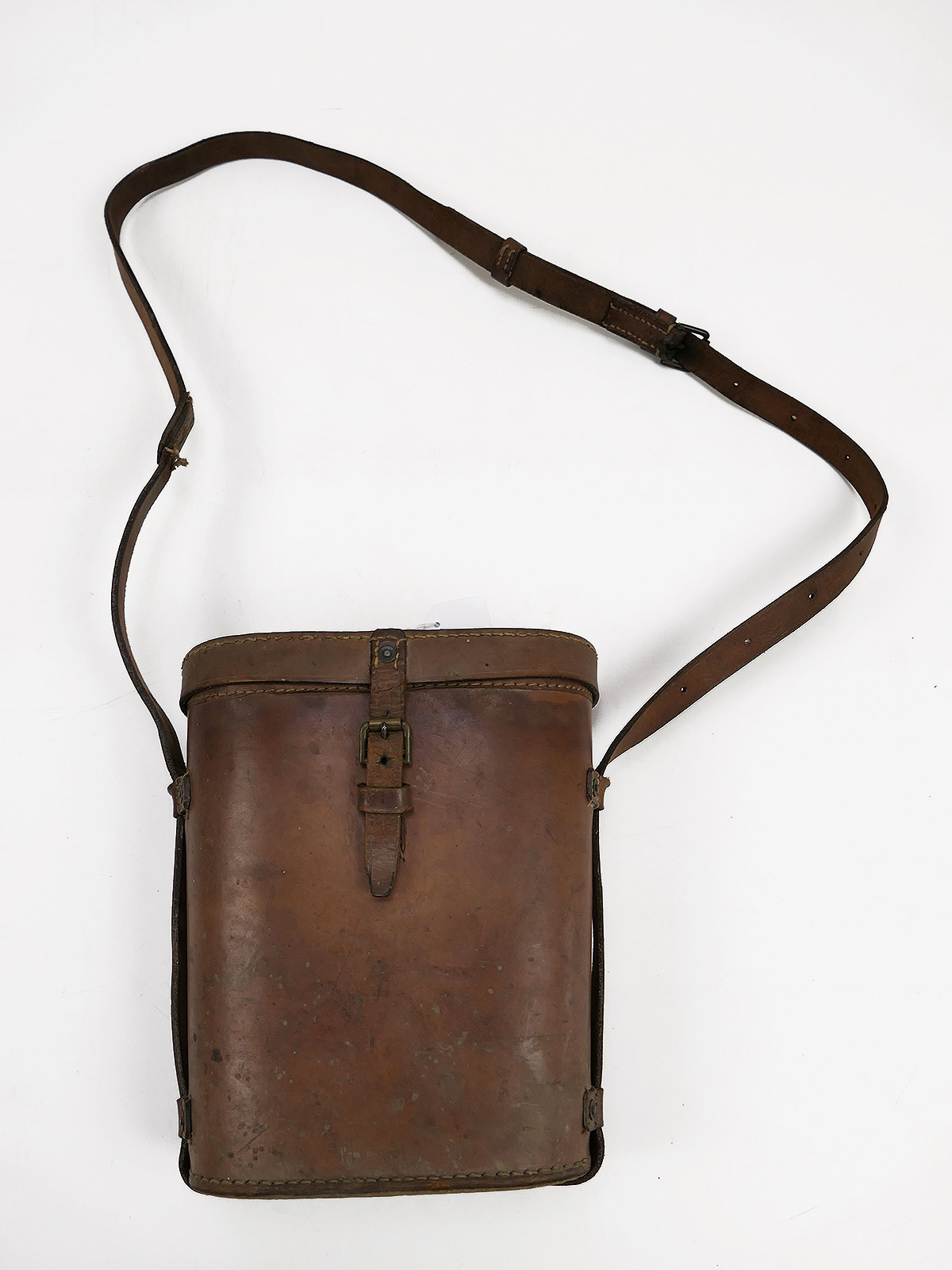 WW2 British Army braune Ledertasche Binocular Case 1944 für Fernglas Bino Prism No. 5