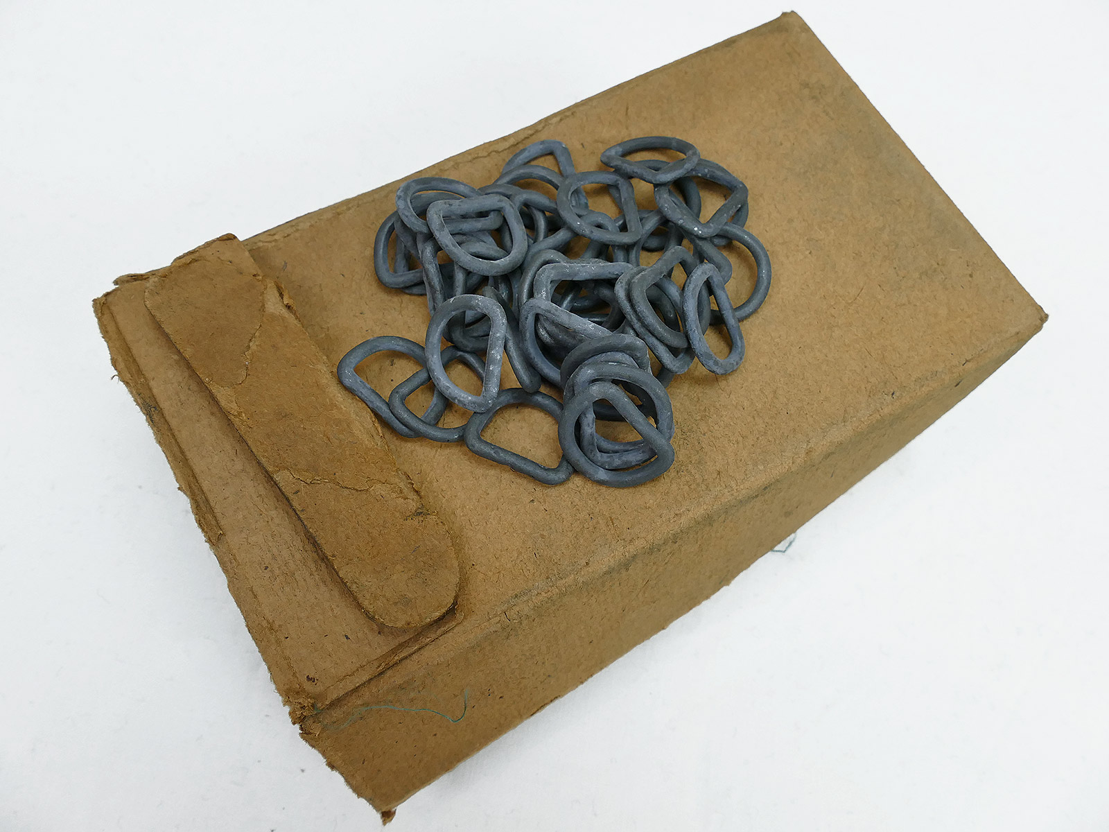 6x Original Eiserner D-Ring klein 23mm Wehrmacht