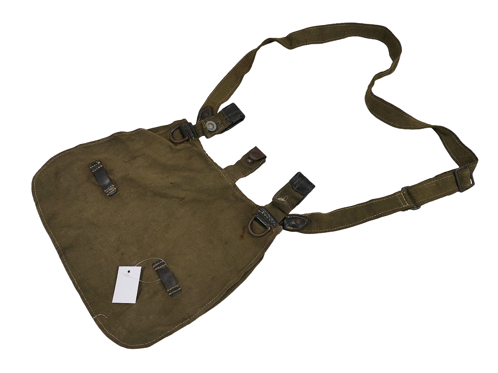 WW2 Wehrmacht Original M31 Brotbeutel mit Riemen COLLECTION BATTLE WORN