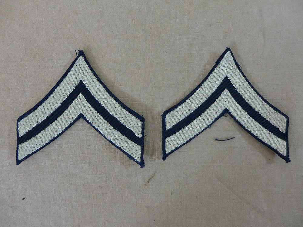 US ARMY WW2 Ranks Dienstgradabzeichen Corporal Uniform Rang Abzeichen