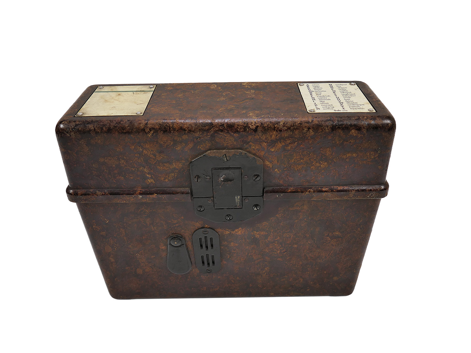 #2 Wehrmacht Feldtelefon Feldfernsprecher 33 ERKA 1942 mit Hörer u. Kurbel 