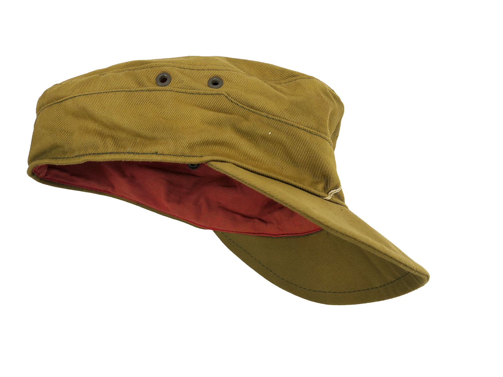 USA POW Tropen M43 Feldmütze Afrikakorps Tropenmütze DAK Gr.57 COLLECTION BATLLE WORN