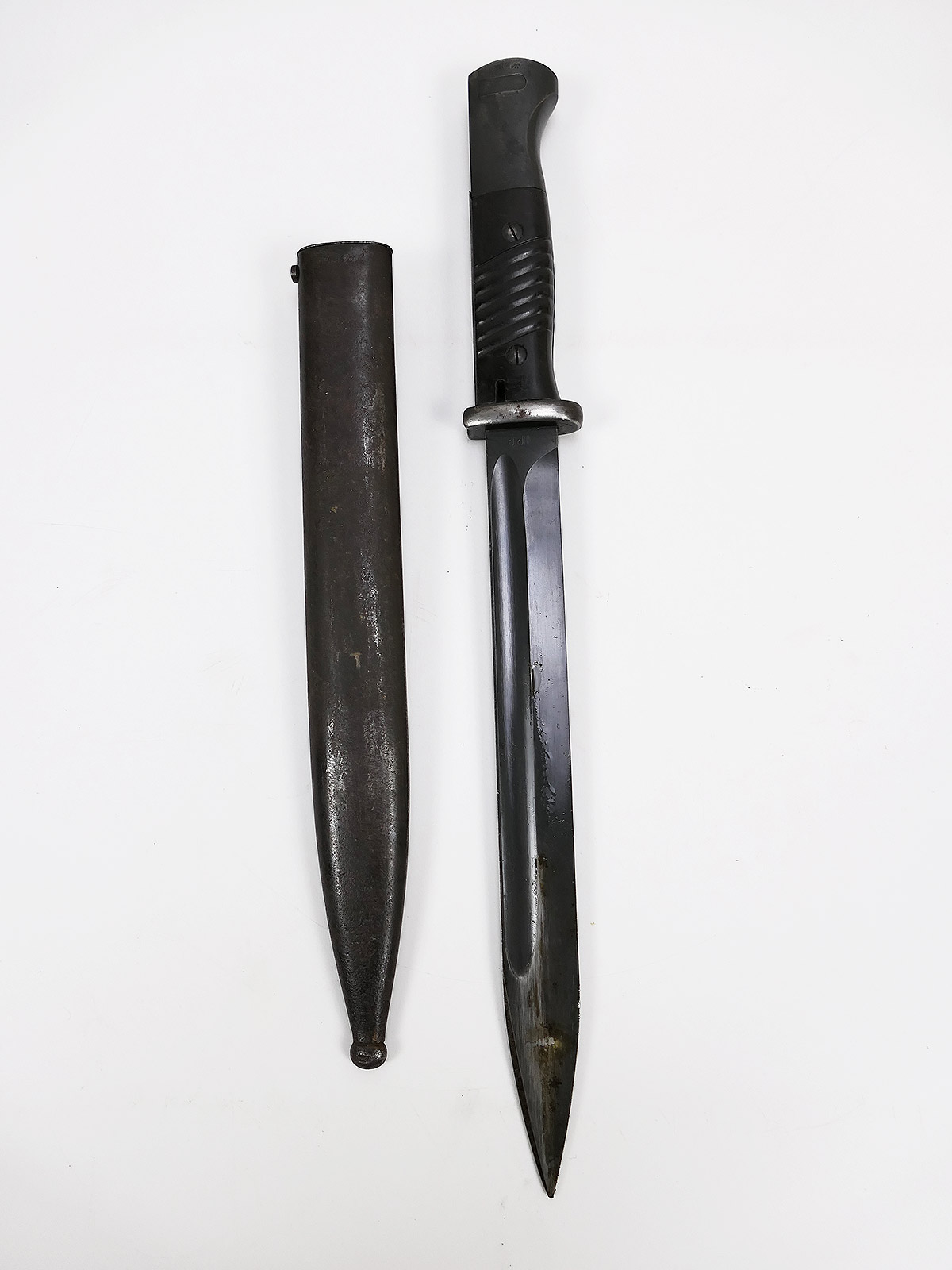 Wehrmacht Bajonett M84/98 K98 / Seitengewehr ddl 1940 mit Scheide