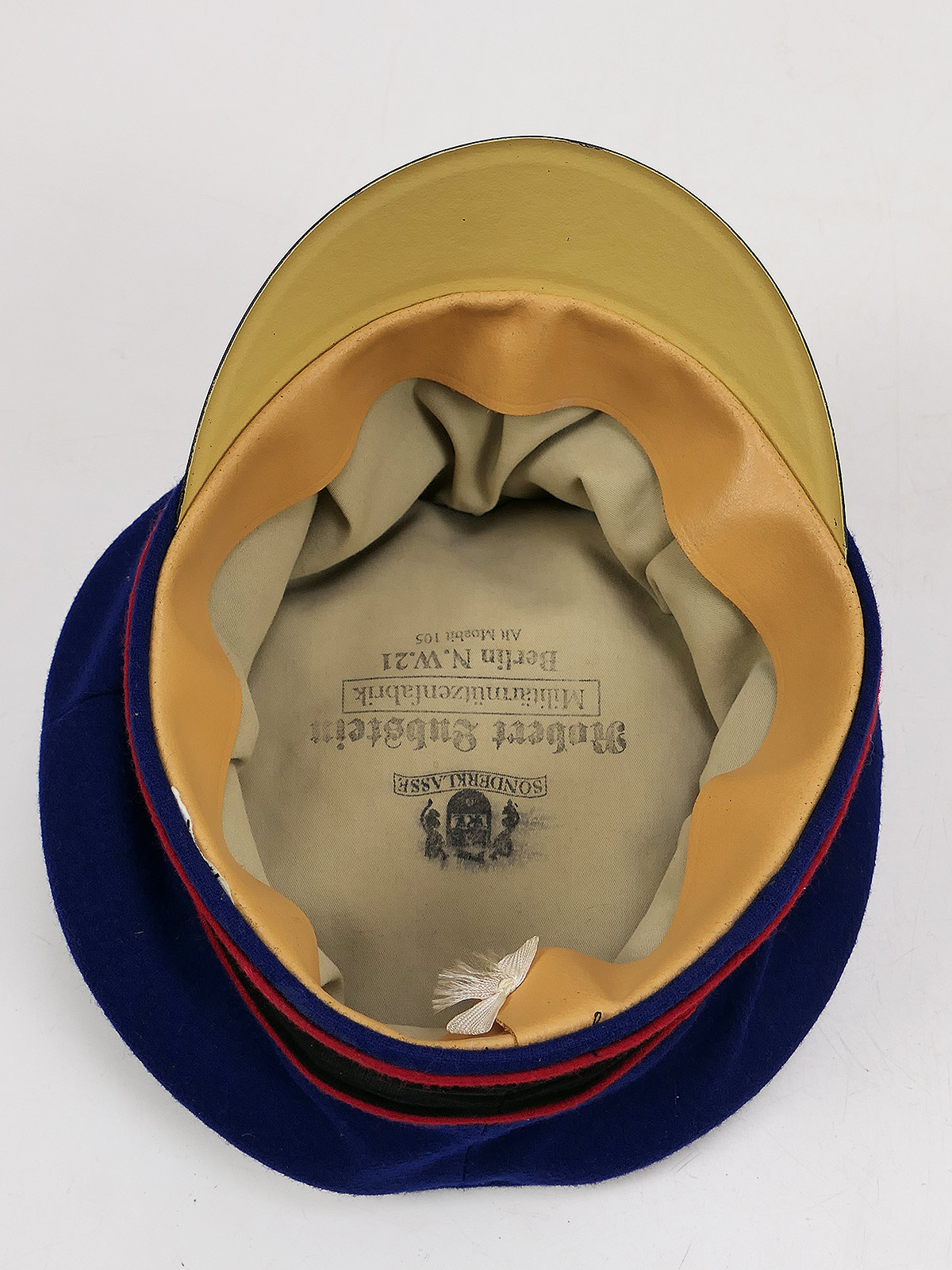 Einzelstück WK1 Preußen Schirmmütze Offizier Artillerie Feldmütze Gr.57 COLLECTION