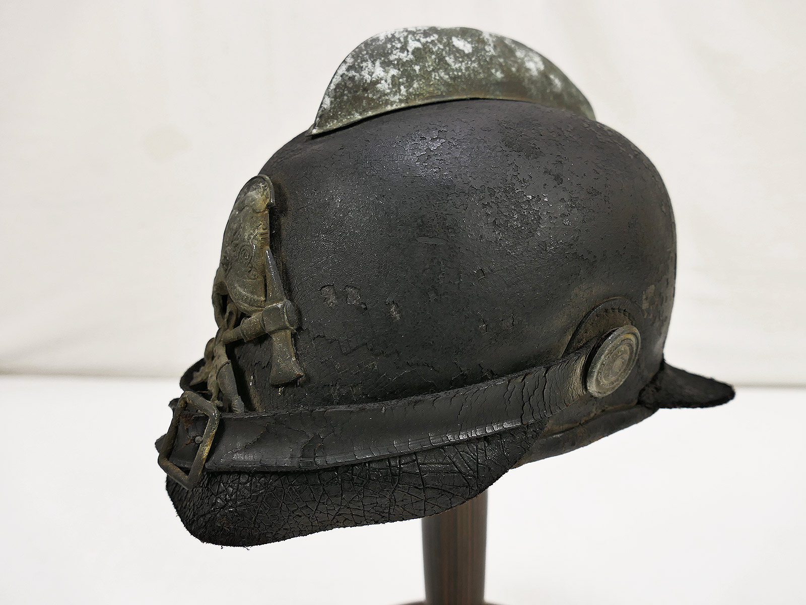 Original Feuerwehrhelm Feuerwehr Lederhelm Dekoration