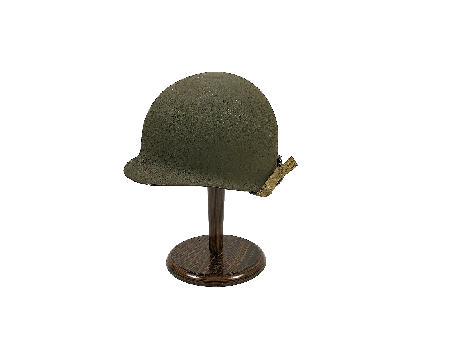 WW2 US ARMY M1 Fixed Bale Front Seam Helmet Stahlhelm mit Liner / Kinnriemen