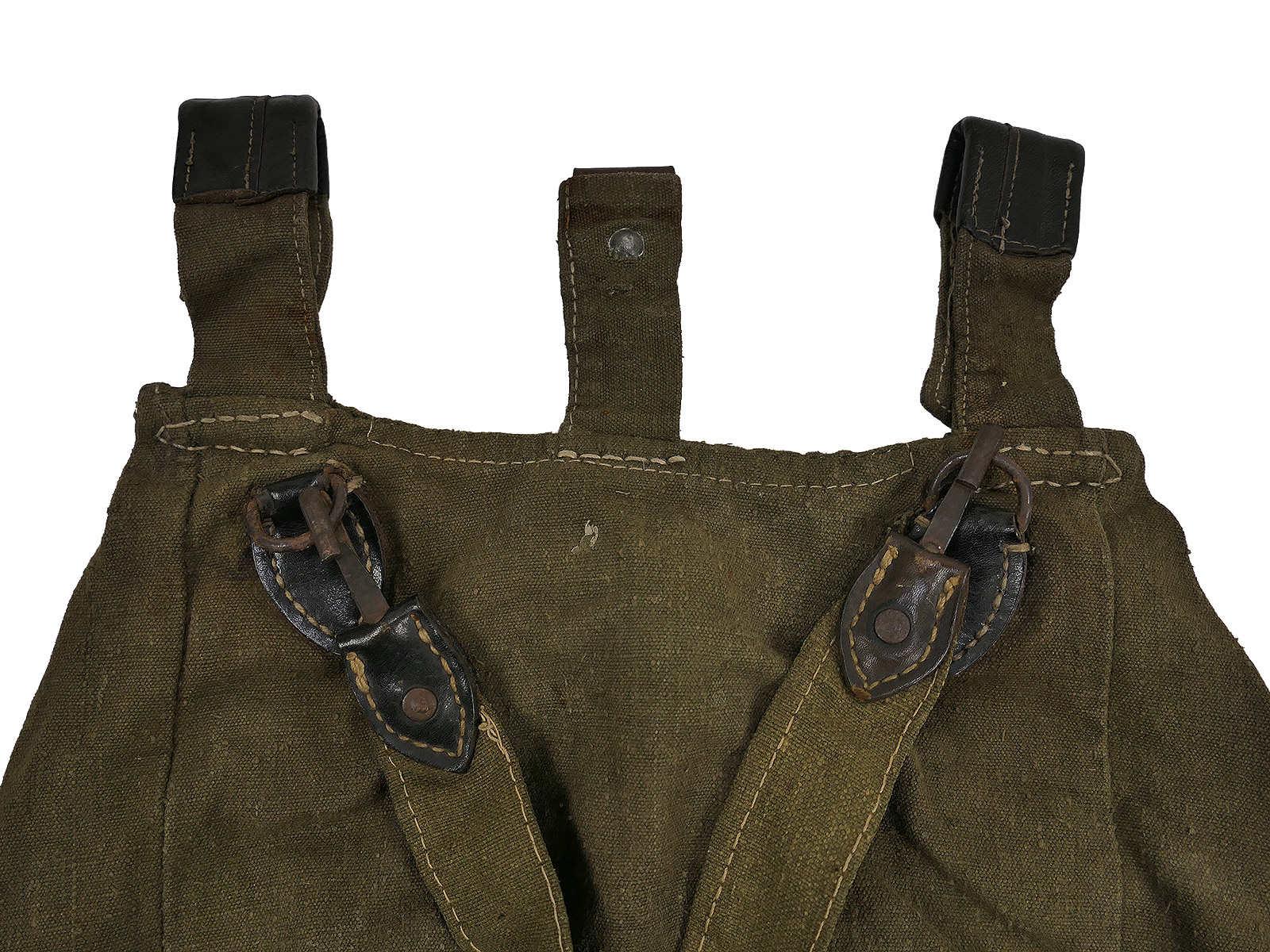 WW2 Wehrmacht Original M31 Brotbeutel mit Riemen COLLECTION BATTLE WORN