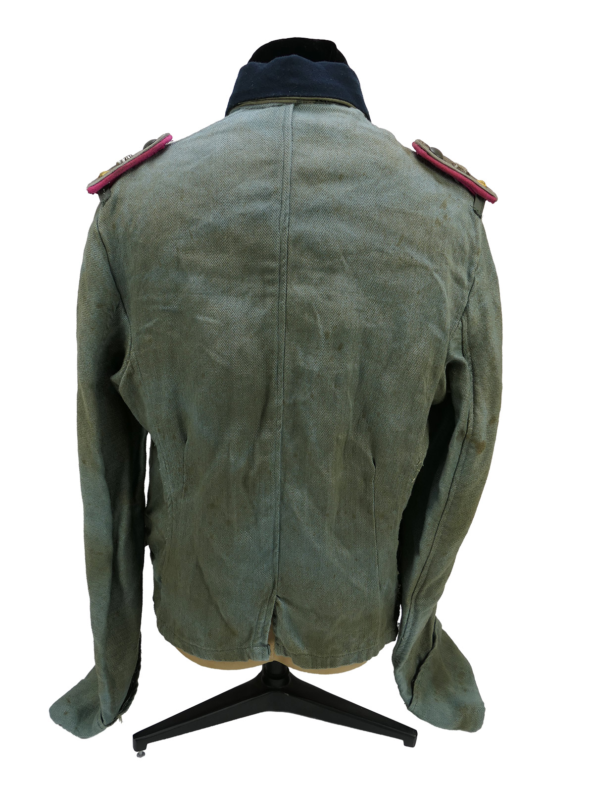 Wehrmacht M41 Offiziers Sommer Feldbluse Uniform Oberleutnant Panzerzug COLLECTION BATTLE WORN