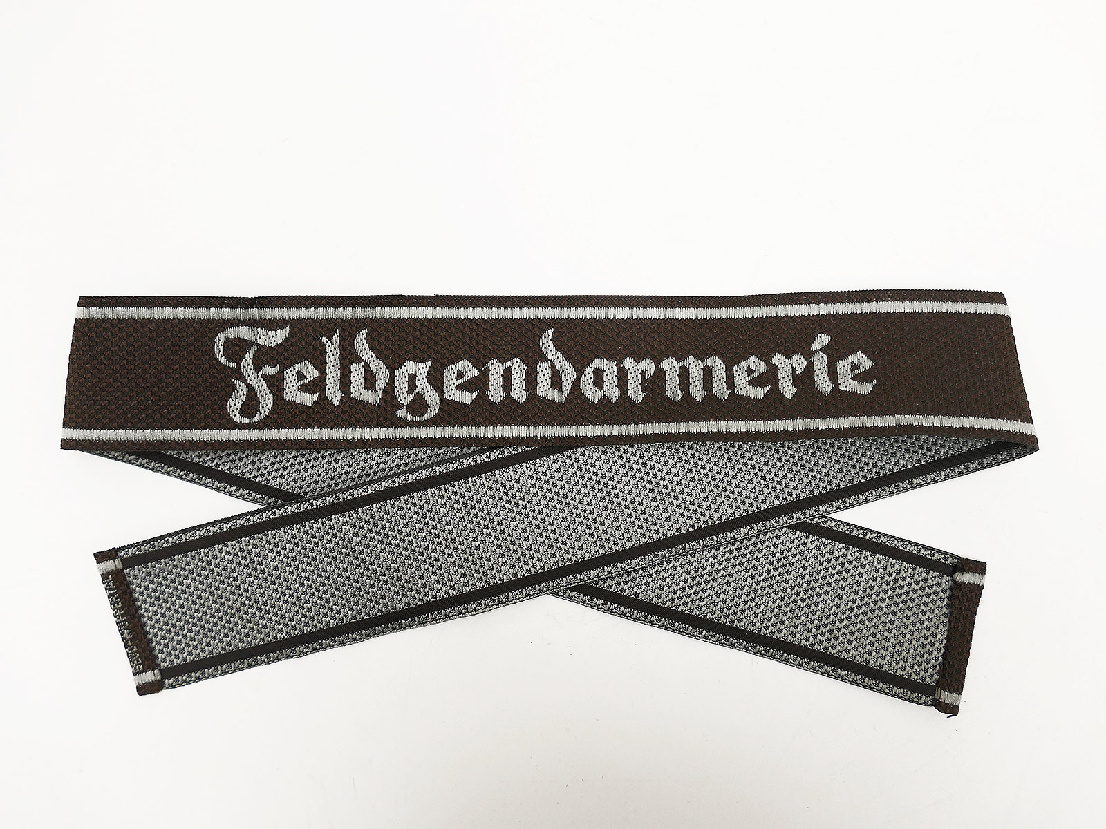 P1692022 Wehrmacht Ärmelband Feldgendarmerie Braun Bevo Wuppertal
