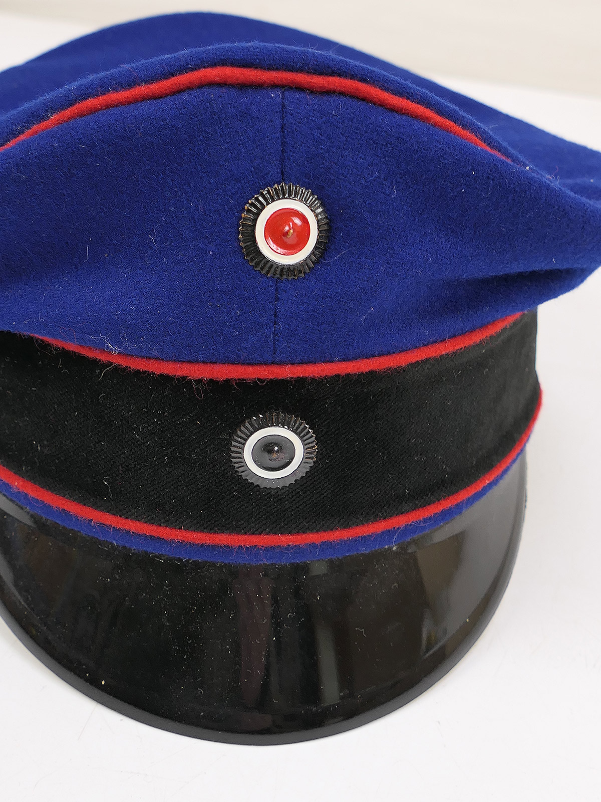 Einzelstück WK1 Preußen Schirmmütze Offizier Artillerie Feldmütze Gr.57 COLLECTION