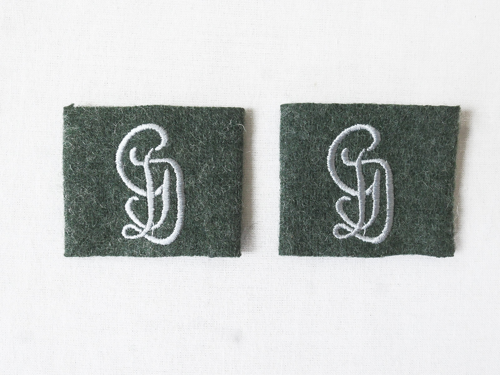 Wehrmacht Großdeutschland GD 1x Paar Aufschübe für Schulterklappen Aufschieber