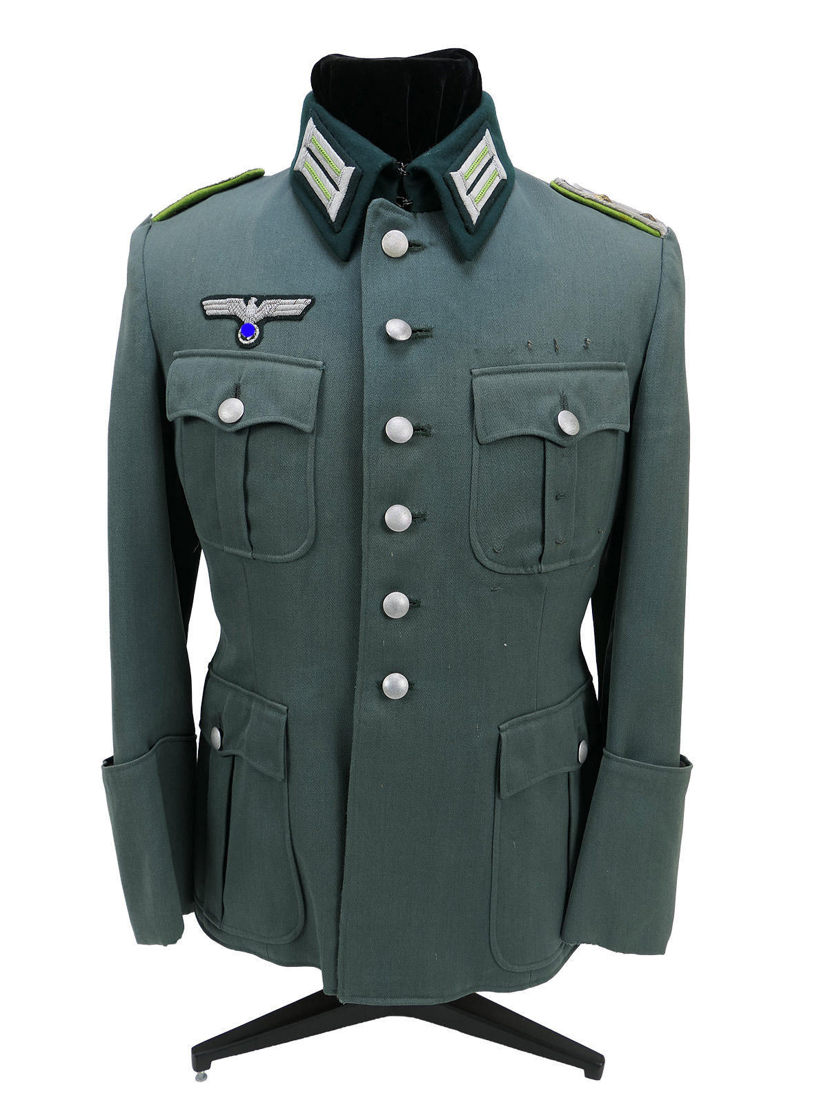 Offiziers Feldbluse Waffenrock PANZERGRENADIER Uniformrock COLLECTION BATTLE WORN